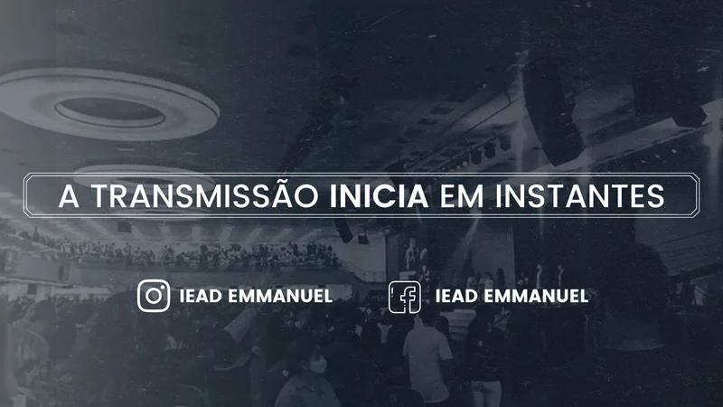 Thumbnail Gospel YouTube – A Transmissão Inicia em Instantes | Thumbnail Youtube | Arte para Igreja Editável no Canva | thumbnail-youtube