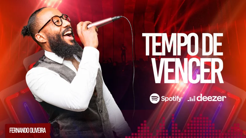 Tempo de Vencer | Thumbnail Youtube | Arte para Igreja Editável no Canva | thumbnail-youtube