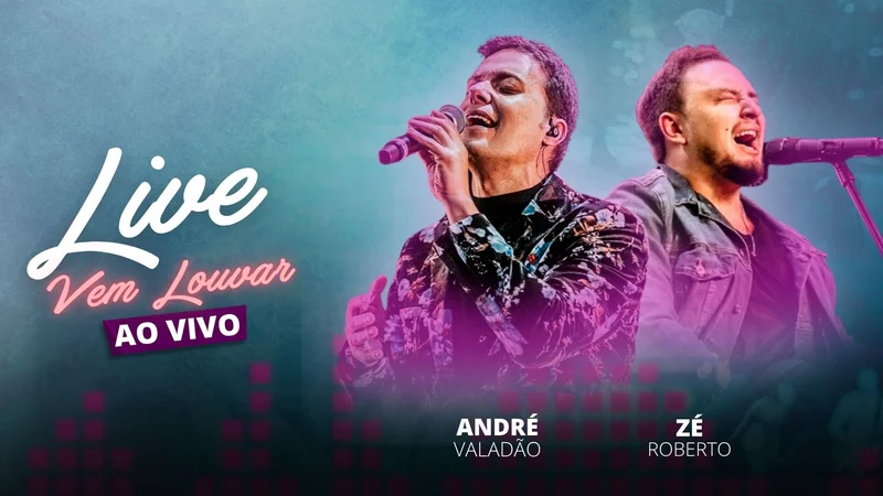 Capa de Vídeo Gospel – Live de Louvor e Adoração | Thumbnail Youtube | Arte para Igreja Editável no Canva | thumbnail-youtube