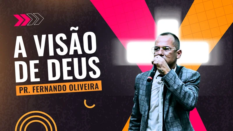 Capa Vídeo Youtube – A Visão de Deus | Thumbnail Youtube | Arte para Igreja Editável no Canva | thumbnail-youtube